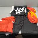 VZQI Rengoku Costume Kids Anime Cosplay Kimono Halloween Red Flame Cloak XL