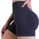 Sunzel Women's Seamless Scrunch Butt Biker Shorts  High Waisted Booty Lifting Workout Yoga Gym Shorts with Tummy Control (M)