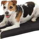 MidWest Homes for Pets Small QuietTime MAXX Ultra-Rugged Dog Bed, Water & Odor Resistant, Bolstered Edge, Non-Slip Bottom, Fits 24-inch Crates, Black