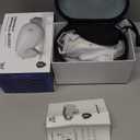 BOB AND BRAD Zero Pro Ultra-Quiet Eye Massager with Heat and Cooling, FSA Eligible HSA Lightweight Eye Massager with Scroll Button for Headache Migraine Dry Eyes Relief, Birthday Gifts for Women Men