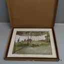 razliubit Vintage Green Framed Wall Art Prints, Replaceable Wall Decors for Room Aesthtic, Small Framed Artwork Oil Painting for Bedroom Bathroom Kitchen Office Decor(10"x12")