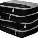 Dot&Dot Large Packing Cubes - 4 Pcs Suitcase Organizer Set - Carry On Travel Cubes