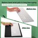 Weewooday Keyboard Wrist Rest for Pad Wrist Rest Stand Compatible with Wireless Keyboard with Numeric Keypad for Easy Typing(Compatible with Magic Keyboard 2 with Numeric Keypad, MQ052LL/A)