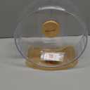 Niteangel Super-Silent Hamster Exercise Wheels - Quiet Spinner Hamster Running Wheels with Adjustable Stand for Hamsters Gerbils Mice Or Other Small Animals (M, Transparent)