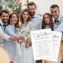 7 x TPYEN Would She Rather Game Cards for Bridal Shower - 30 Minimalist Wedding & Engagement Party Games, Modern Bridal Shower Party Favor & Decorations - A04