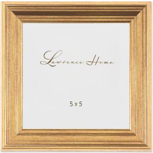 Lawrence Frames 5"L x 5"W Sutter Burnished Gold Picture Frame