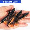 3 x Soft Plastic Swimbaits 10pcs 3", Paddle Tail for Fishing Bass Lures (Brwon)