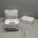 Baby Bottle Sterilizer | Esterilizador de Biberones, 6-in-1 HAUTURE Bottle Sterilizer and Dryer, Electric Steam Bottle Sanitizer for Baby Stuffs, Baby Bottles & Breast Pump Accessories (White)