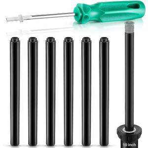 10" Popup Riser Extension Compatible with Rain Bird 1800& Hunter Pro-Spray Sprinklers, Sprinkler Head Riser Extender with RotorTool, Garden Lawn Irrigation Spray Head, 7 Set (Black)