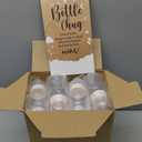 TrelaCo Bottle Chug Baby Shower Game 20 Pcs Baby Bottles Shower Favor with 1 Kraft Theme Sign for Gender Reveal Party Supplies Gifts(Beige)