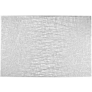 Snowkingdom Silver Placemats Set of 8, Metallic Vinyl Hollow Rectangle Place Mats, Easy Clean Non Slip Stain Washable Wipeable Dinner Table Mats for Wedding Party Christmas Holiday Decoration