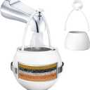 Beati Faucet Bath Filter for Tub - Kinder Water Filter for Bathtub, Hard Water Softener to Remove Lead,Chlorine and Fluoride, Improve Skin, Hair and Nails Condition, White