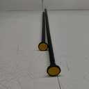 Black Shower Curtain Rod 31 to 80 Inch,1 Inch Diameter Adjustable Spring Tension Stainless Steel Telescoping Rod,Easy Install,No Rust