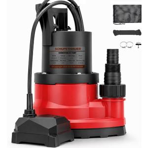 1/3 HP Submersible Utility Pump, 110V 2550 GPH,Portable Sump Pump with Auto