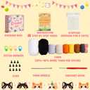 MAGIMUSE Crochet Kit for Beginners, Beginner Crochet Kit with Step-by-Step Video Tutorials, DIY Crochet Animal Kits Amigurumi Craft Knitting Supplies, 5 Pack Cats (40%+ Yarn)
