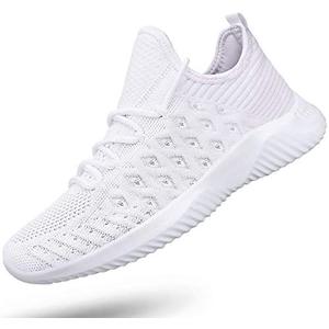 Feethit Womens Slip On Walking Shoes Non Slip Running Shoes Breathable Workout Shoes Lightweight Gym Sneakers, Size: 9