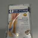 Truform 15-20 mmHg Compression Stockings for Men and Women, Knee High Length, Closed Toe, Beige, Medium