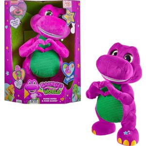 Barney World Toddler Toys by Fisher-Price, Tall Plush, 13-inch Figure with Sounds, Soft Texture for Play, Kids Ages 2+ Years Barney World Toddler Toys by Fisher-Price, Tall Plush, 13-inch Figure with Sounds, Soft Texture for Play, Kids Ages 2+ Years