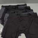 32 DEGREES Mens 4-Pack Active Mesh Quick Dry Performance Boxer Brief (Medium, 2 Black/2 Charcoal)