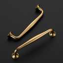 Ravinte 10 Pack 5 Inch Champagne Bronze Kitchen Cabinet Handles Solid Zinc Alloy Cabinet Pulls Cupboard & Drawer Handles