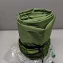 Camping Sleeping Pad with Pillow: Extra Thick 4.7 Inch UltraLight Self Inflating Air Mattress, Lightweight Compact Inflatable Sleep Mat for Backpacking, Hiking, Tent (Olive Green)