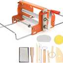 Hand cranked Ceramic Slab Machine, Slab Roller for Clay Pottery, Manual Ceramic Clay Press Slab Machine.