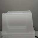 IRIS USA 54 Qt Stackable Plastic Storage Bins with Lids, 6 Pack - BPA-Free, Made in USA - See-Through Organizing Solution, Latches, Durable Nestable Containers, Secure Pull Handle - Clear/White
