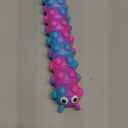 MEIEST 1PCS Pop Bubble Ball Sensory Fidget Toys, 3D Fidget Slug Toy with Light-Up, Silicone Stress Relief Sucker Hand Toys, Office Desk Anti-Anxiety Stretchy Toy for Adults & Kids