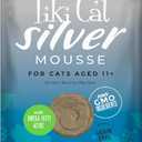 TIki Cat Silver Mousse, With Chicken & Pumpkin In Broth, Silky Smooth Nutrient Rich Formulated for Older Cats Aged 11+, 2.9 oz. Pouch (12 Count), BBD: 05/14/2027