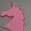 YiaMia Pink Unicorn Room Decor, Princess Party Decorations, Battery Powered Night Light for Girls