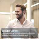 SANOTO Bone Conduction Headphones with Mic, Bluetooth Headset with Microphone Noise Canceling & Mute, Wireless Headset with Sponge Microphone Windscreen, Open Ear Headphones for Work Driving Call