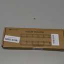 2 Pack 9.6 Large Acrylic Straw Holder for Cabinet Door with Detachable Ultra Sticky Adhesive Squares and Stickers, 2026 Reusable Straws Organizer Storage Dispenser for Kitchen Counter Cupboard (Transparent)