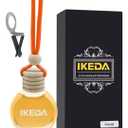 Ikeda Car Air Freshener: Hanging Car Smell Air Freshener | 10ml Hanging Car Perfume | Long Lasting Fragrance | Strong Scents Diffuser for Auto Home (Orange)