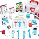 Melissa & Doug Get Well Doctors Kit Play Set  25 Toy Pieces - Doctor Role Play Set, Doctor Kit For Toddlers And Kids Ages 3+