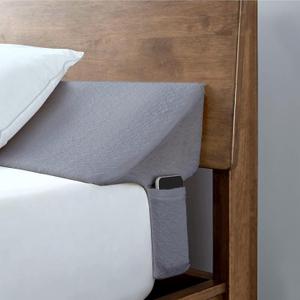 SLIGUY Twin Size Bed Wedge Pillow Headboard Pillow Mattress Wedge Bed Gap Filler Fill The Gap (0-7") Between Your Headboard and Mattress for Sleeping Backrest PillowGrey 39"x10"x6"