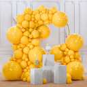 PartyWoo Mustard Yellow Balloons 100pcs Different Sizes of 18 12 10 5 Inch Yellow Fall Balloon Arch Kit for Birthday Engagement Baby Shower Bee Sunflower Little Cutie Party Decorations Yellow-Y10