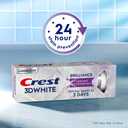 Crest 3D White Teeth Whitening Toothpaste for Adults, 4.6oz, 3 Pack, Stain Remover, Cavity Protection Fluoride Toothpaste, Strengthens Enamel, Faster Whitening, Brightens Teeth, Travel Size