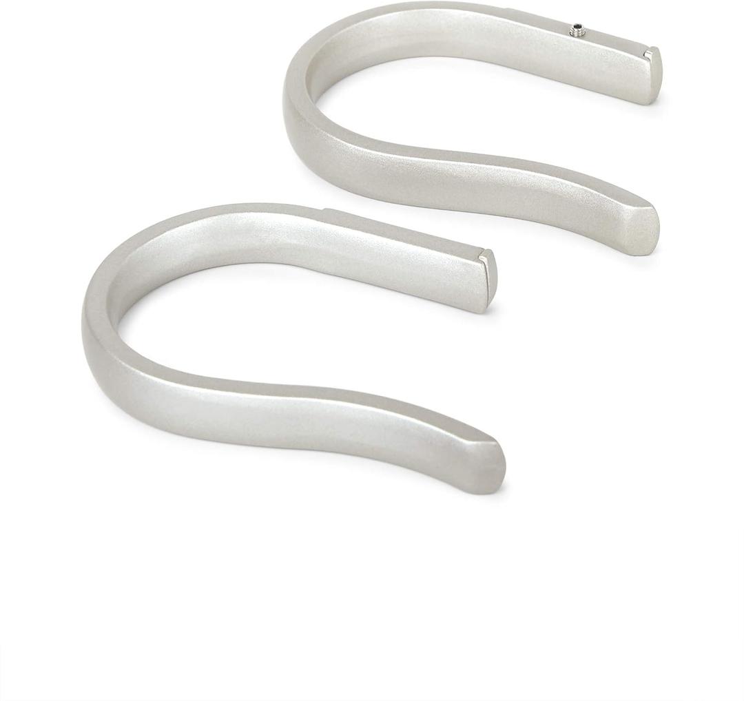 Umbra Curtain Holdback for Window Treatment Drapery Rod, Nickel (5 x 4.8 x 2.8 inches)