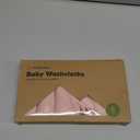 6-Pack Baby Washcloths - Soft Absorbent Viscose from Bamboo Wash Cloths for Babies, Kids, Toddlers, Infant, Newborn Bath Towels, Gentle on Sensitive Skin, 10x10 Reusable Face Towels (Rosy)