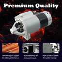 Starter Motor Replacement 19023N 17603N 361003E020 361003E100 1195912 1250313 Compatible with Hyundai Santa Fe 2007-2009 Kia Magentis Optima Rondo 2007-2010 2.7L V6