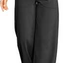 G4Free Wide Leg Pants for Women Loose Yoga Pants with Pockets Petite/Regular/Tall Stretch Casual Lounge Pants (Large, Black)