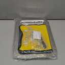 (Pack of 2) 14.2 Inch x 10.2 Inch Oblong Chrome Plated Mirror Serving Tray with Handles Stylish Design Floral Engraved Edge Decorative Party Wedding Buffet Wine Platter Plate