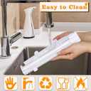 Sushi Bazooka Maker, Food Grade Plastic Sushi Roller Kit, Molds for Crafting with Rice,Vegetables,and Meat (White)