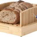 10.5" Sourdough Bread & Homemade Bread Slicer, Adjustable Wide & Homemade Loaves Bread Slicer  Anti-Slip, Crumb Tray, Customizable Thickness