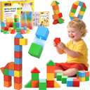 LovesTown 28 PCS Magnetic Blocks for Kids, Magnegtic Building Cubes for Toddler Preschool LearningToys Montessori Educational STEM Toys for Boys Girls