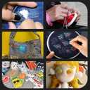 37PCS Sewing Tool Set, Needles Thread Hand Repair Tools, Portable DIY Hand Made Craft Set, Sewing Working Kit for Beginners, Professional DIY Lovers (1SET)