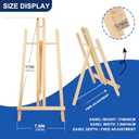 ESRICH 15pcs 17 Inch Tabletop Easels, Easel Stand for Painting,Tripod, Painting Party Easel, Kids Student Desktop Easel for Painting,Paint Easel for Canvas Painting