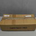 2ft Prelit Artificial Small Christmas Tree,24" Tabletop mini Xma Tree with Pine Cones Includes 50 LED Lights and Cloth Bag Base