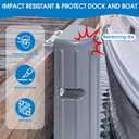 Dock Bumpers Fenders,Boat Dock Bumpers for Edge or Side,Marine Fender Guard,Vertical Protection,Soft Durable Construction,Includes Mounting Hardware,2Pack-Gray