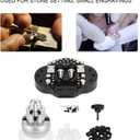 Ball Vise Engraving Setting Tool, 360-DEGREE Rotation Professional Ball Vise with Base Attachment Block, Jewelry Engraving Vise Engraver Tool for Stone Setting, Small Engravings & Other Precision Work